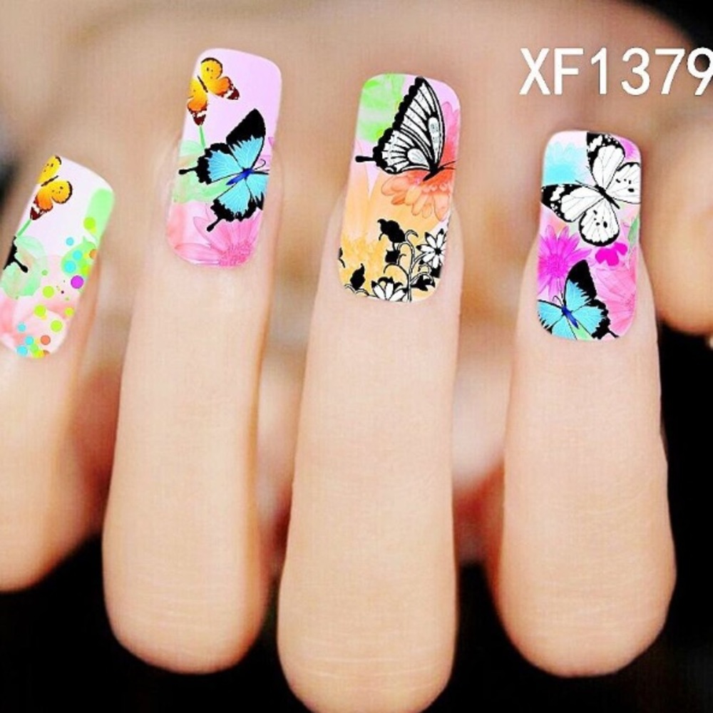 3/$12 Nail Art Waterslide Tattoos Cherry Blossom - Picture 5 of 6